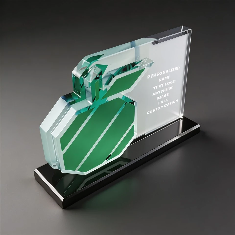Green Apple Crystal Award factory