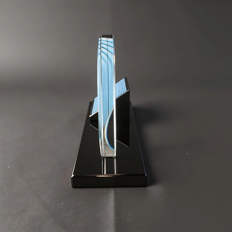 Solar Theme Black Base Crystal Trophy best
